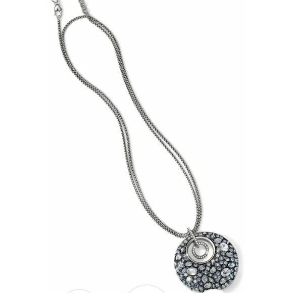 Brighton Trust Your Journey Convertible Necklace Silver-Aqua NWT - Picture 3 of 13